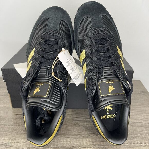 Adidas Samba “Mexico 2025 Kit” Black Colorway Men’s Size 6.5 Authentic JH5656 - Picture 5 of 8